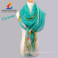 Hot Lady Scarf Girl Chiffon Shawl Charm Silk Scarves flowers Print Silk Chiffon Big Squares Beach Towels